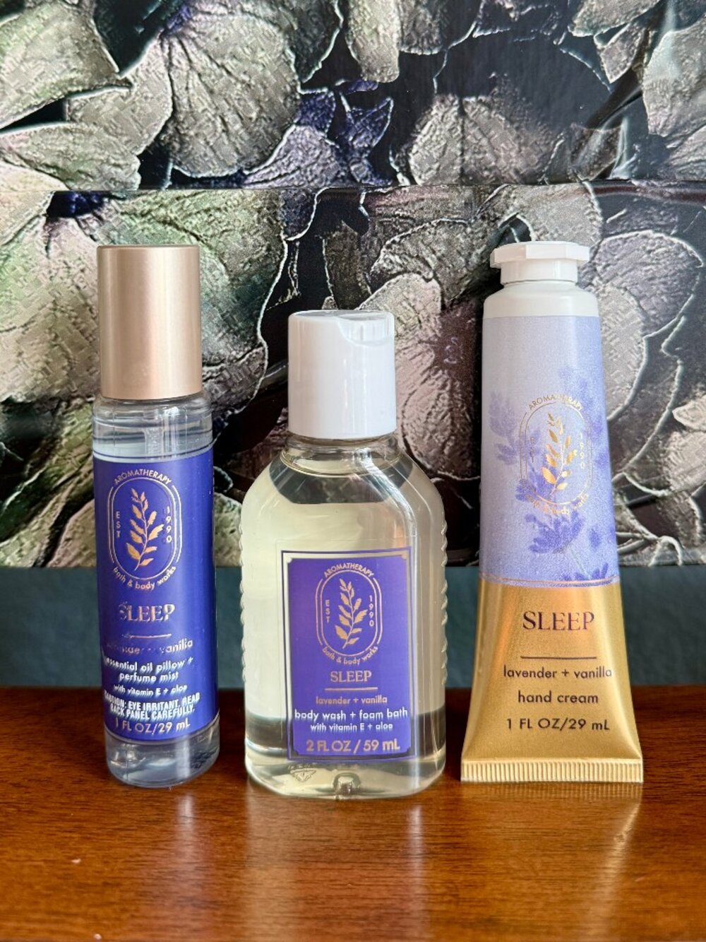 NEW 3-Pc Minis Lavender Vanilla Bath and Body Works